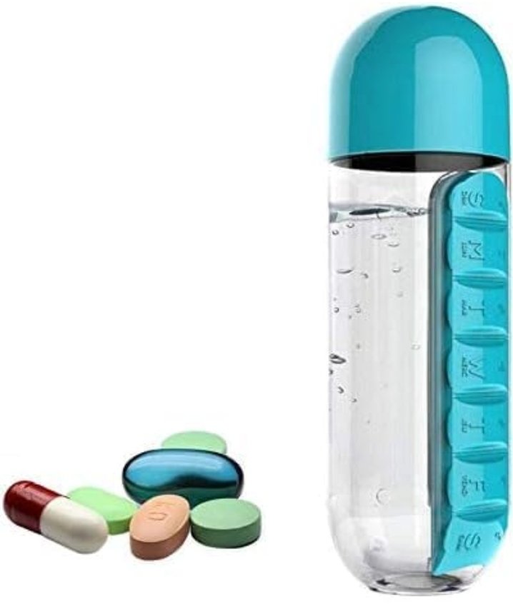 Pill Box Water Bottle
