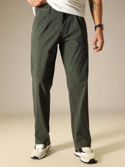 Banana Club Men Pleated Trousers